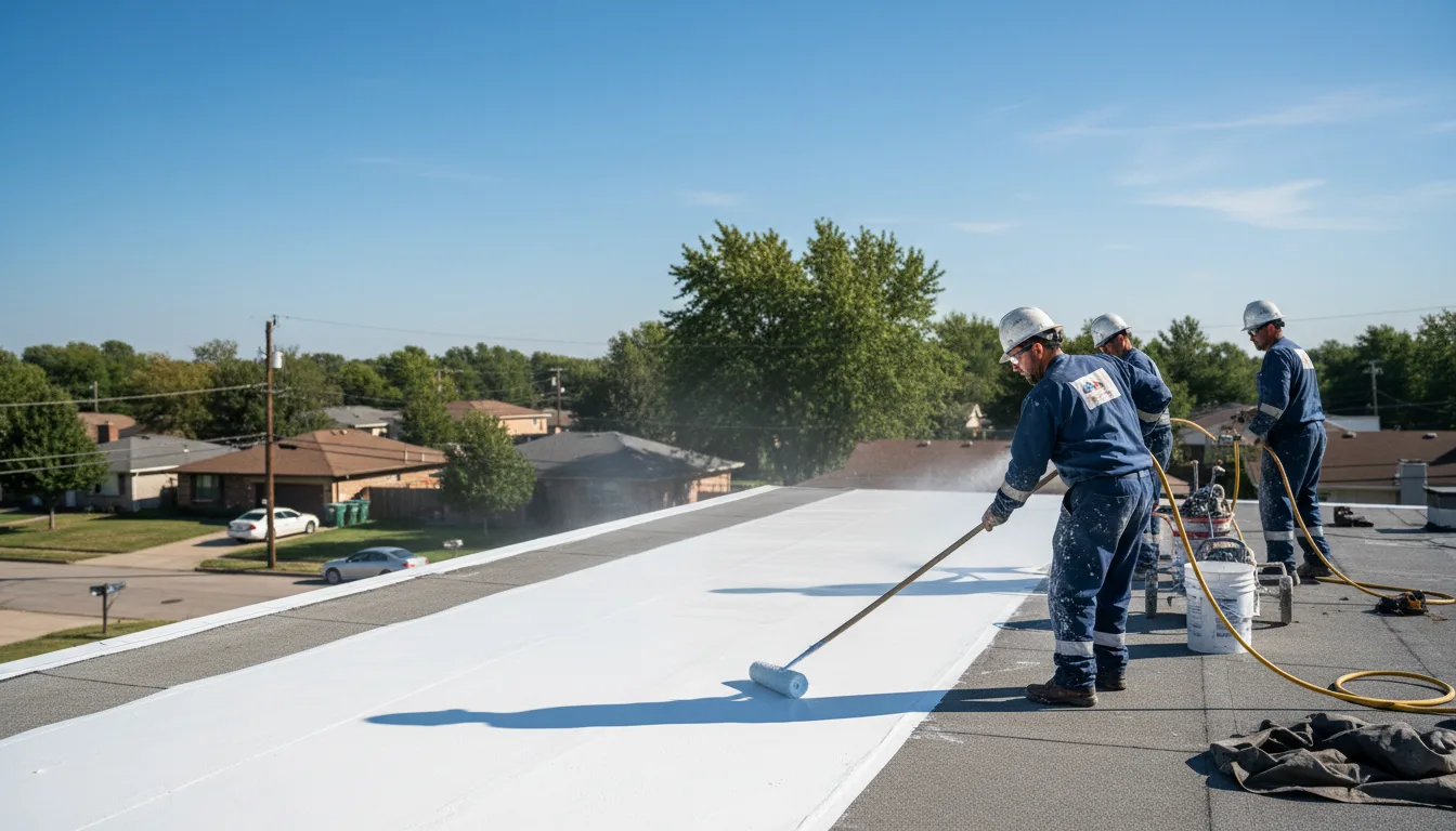 Commercial roof coating in Vilas, NC near me